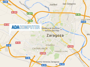 Mapa de localización de Ada Computer